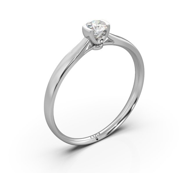 Pierścionek złoty 585 brylant 0,11ct zaręczynowy BR-094B2