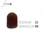 Kapturki ścierne do pedicure 13mm gradacja 80