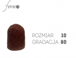 Kapturki ścierne do pedicure 10mm gradacja 80