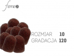 Kapturki ścierne do pedicure 10mm gradacja 120, 10  SZTUK