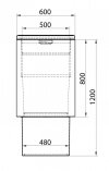 Studnia wodomierzowa fi 500 x 1200 mm studzienka z włazem A15