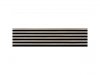 Lamele ścienne Dąb sonoma 30x270 cm panel akustyczny Woodline czarny filc 6 mm