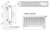 Grzejnik pokojowy Purmo CV22 600x1800 panelowy