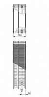 Grzejnik stalowy Cosmo KV33 300x800 kaloryfer trójpłytowy +uchwyty