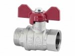 Zawór kulowy z motylkiem 1/2 Gw/Gz DN 15 PN 16 bar