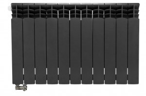 Grzejnik aluminiowy grafitowy z podłączeniem dolnym G500F 1550 W 11 członów