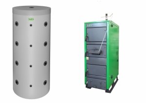 Sas Varmo Plus 25 kW kocioł zgazowujący drewno + bufor ciepła BST 1000 l