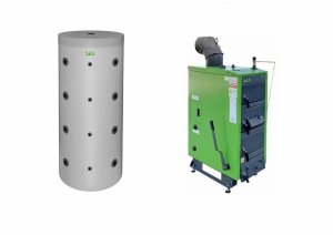 Sas Varmo Plus 10 kW kocioł zgazowujący drewno + bufor ciepła BST 400 l