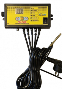 Sterownik kotła Pompy pieca Dmuchawy Termostat pokojowy FOX-T LED