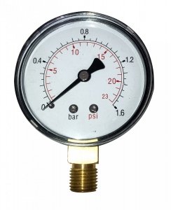 Manometr techniczny do 1,6 bar 1/4 dolny radialny