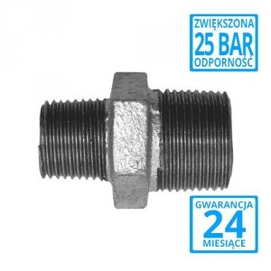 Nypel redukcyjny 5/4x1/2 żeliwny ocynkowany 