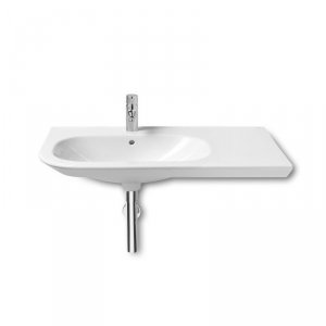 Roca Nexo umywalka ścienna z blatem 90x49 cm prawa