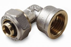 Kolano Pex 25x3/4 GW skręcane Alupex wzmocnione