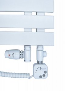 Grzałka elektryczna 300 W do grzejnika łazienkowego biała