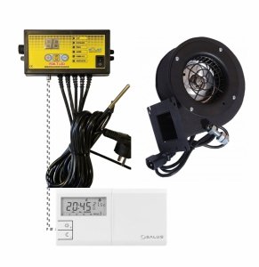 Sterownik kotła + dmuchawa do pieca Uniwersalny zestaw nadmuchowy 