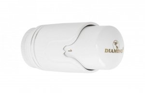Głowica termostatyczna biała Diamond 404