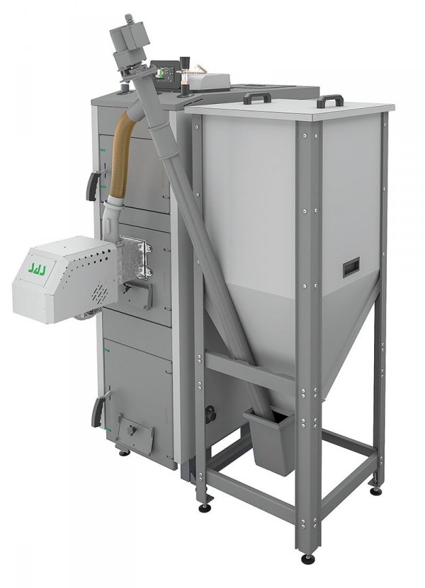 Kocioł SAS Bio Green Plus 23 kW kocioł na pellet i drewno