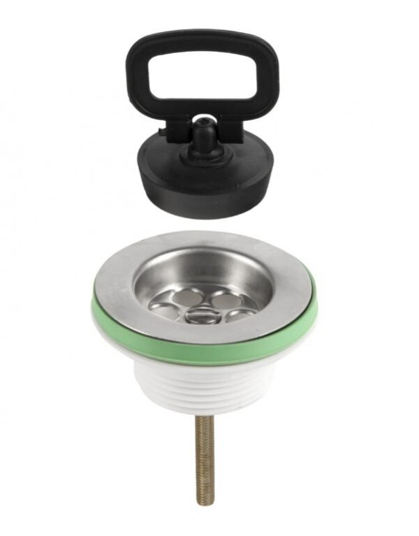 Korek spustowy umywalki z sitkiem 6/4" Spust zlewozmywaka