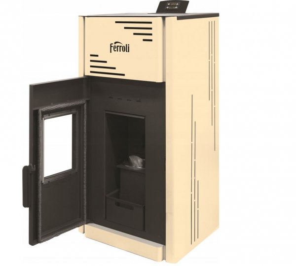 Ferroli Breta Pellet PRO kominek z płaszczem wodnym 12 kW