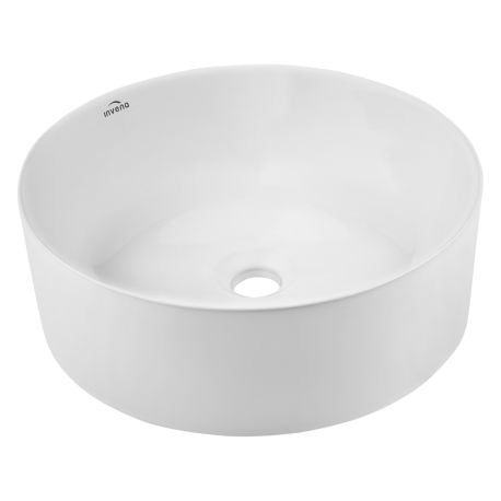 Umywalka nablatowa Keto 41,5x13,5 cm bez przelewu biała ceramiczna