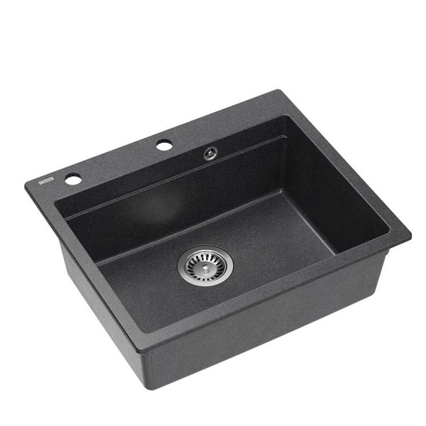Quadron Kurt 110 zlew kuchenny granitowy czarny 59,5x50 cm