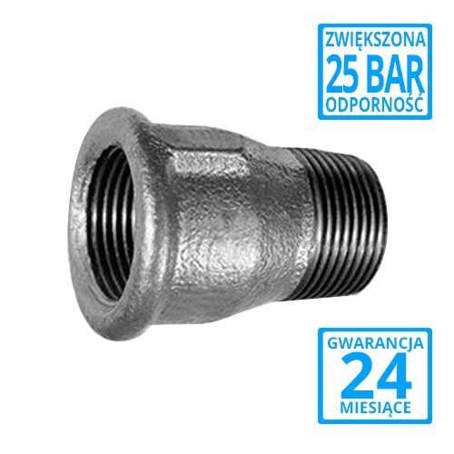 Złączka nakrętno-wkrętna ocynkowana 5/4x1 redukcja