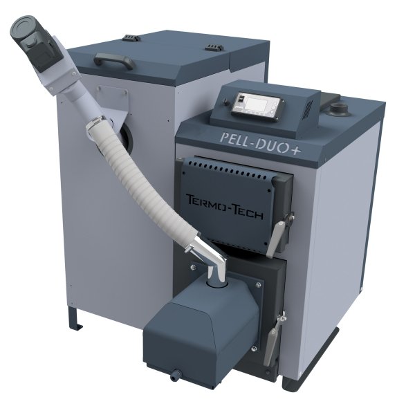 Kocioł Termo-Tech Pell Duo+ 18 kW Piec z podajnikiem na pellet Lista ZUM