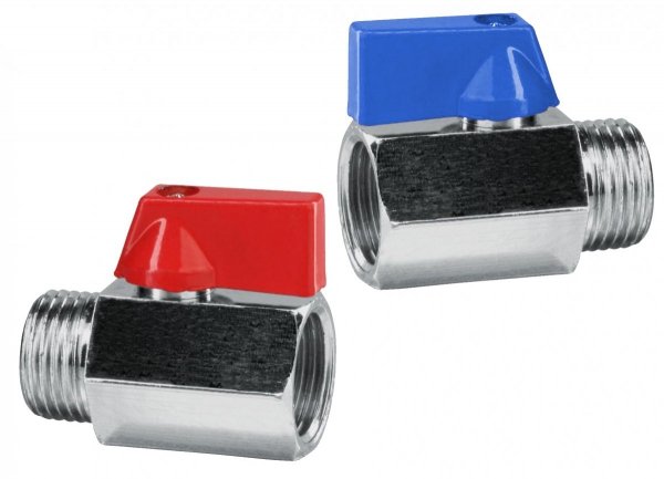 Zawór kulowy Mini WZ 1/2 cala Zaworek chrom rączka