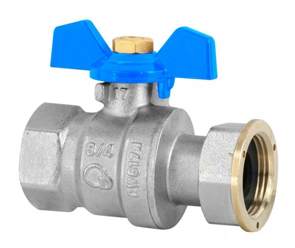 Zawór kulowy ze śrubunkiem 1/2" z dławikiem Gw/Gw