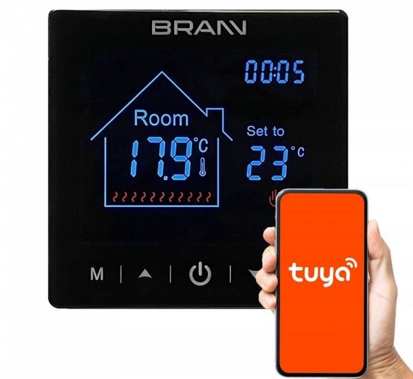 Regulator pokojowy Brann BC 400E TUYA termostat tygodniowy z WIFI