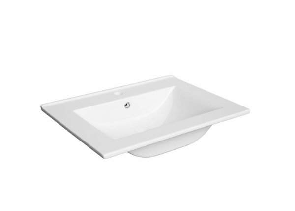 Umywalka Defra Plan 60 Ceramiczna biała meblowa  60x46 cm