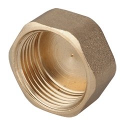 Zaślepka mosiężna 1/2" DN 15 gwintowana SOLIDNA