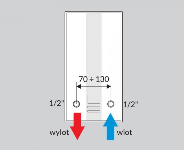 Podgrzewacz wody przepływowy Wijas POW LCD Multi 2 18/21/24 kW 400 V