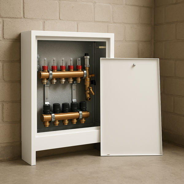 Szafka natynkowa rozdzielacza 9-10 obwodów Skrzynka rozdzielacza Ocynkowana 760x580x110 mm