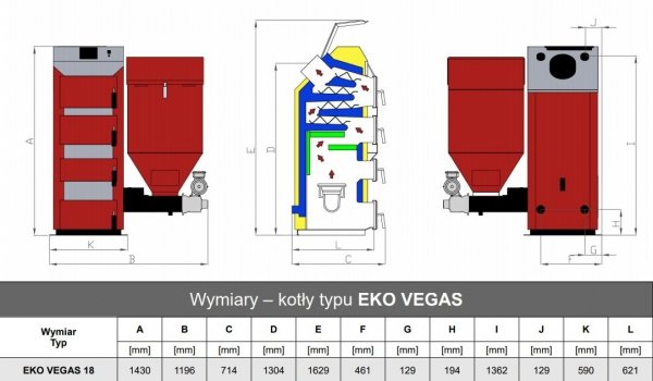 Stalmark Eko Vegas 22kW kocioł z podajnikiem do 275 m2