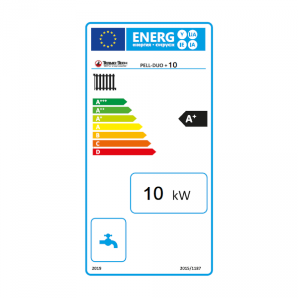 Kocioł Termo-Tech Pell Duo+ 10 kW Piec z podajnikiem na pellet Lista ZUM