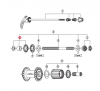 Stożek piasty tylnej Shimano FH-M590 lewy