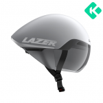 Kask rowerowy Lazer Victor KinetiCore CE-CPSC — Matte White Silver, rozmiar M (55–59 cm)