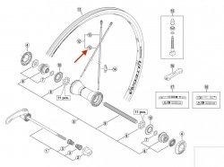 Szprycha Shimano WH-6700-F 284 mm