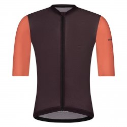 Koszulka SHIMANO ARIA z krótkim rękawem brązowa rozmiar L