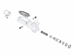 Zestaw serwisowy wnętrza klamki SRAM (Lever Internals) — Version 2 do Guide R / Guide RE / DB5 / Code R / G2 R