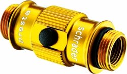 Końcówka do pompki Lezyne ABS Flip Thread Chuck (STD) — Presta/Schrader złota