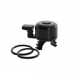 Dzwonek OXF Mini-Flick czarny z mocowaniem na gumkę