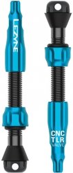 Zawory tubeless Lezyne Tubeless Valve CNC Pro 44 mm — niebieskie