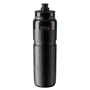 Bidon Elite FLY TEX Czarny, Szare Logo 950 ml 