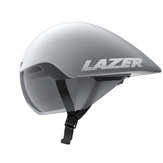 Kask czasowy / triathlonowy Lazer Volante KinetiCore CE-CPSC — Matte White Silver, rozmiar S (52–56 cm)
