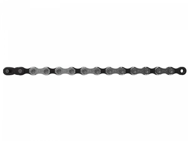 Łańcuch SRAM PC-X1 11-rzędowy 118 ogniw — PowerLock, Solid Pin, srebrno-czarny 