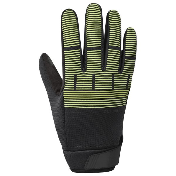Rękawiczki termiczne SHIMANO Windbreak męskie jaskrawożółte odblaski
