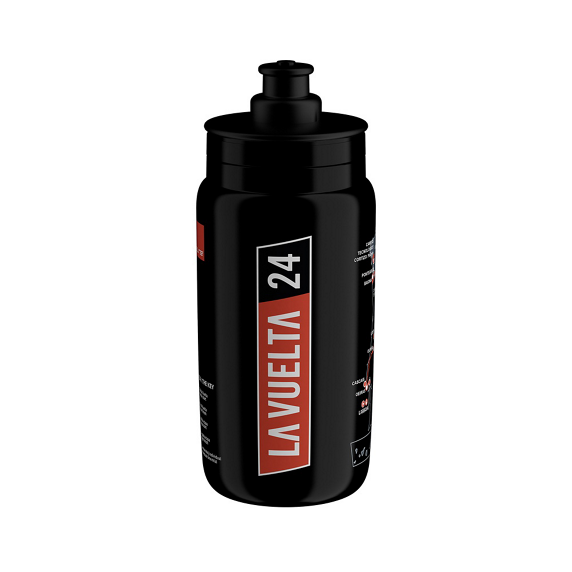 Elite Bidon FLY Teams 2024     Vuelta Black Map 550ml                  