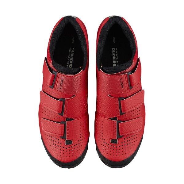 Buty SPD MTB Shimano SH-XC100 czerwone, rozmiar 43